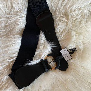 Black wide belt
